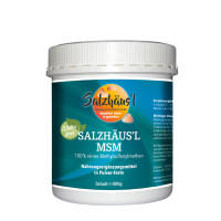 MSM (Methylsulfonylmethan) Pulver, 100 % rein Apothekerqualität - 500 g / SALZHÄUS`L