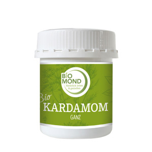 BIO Kardamom ganz, gr&uuml;n, Kapseln - 50 g / BIOMOND