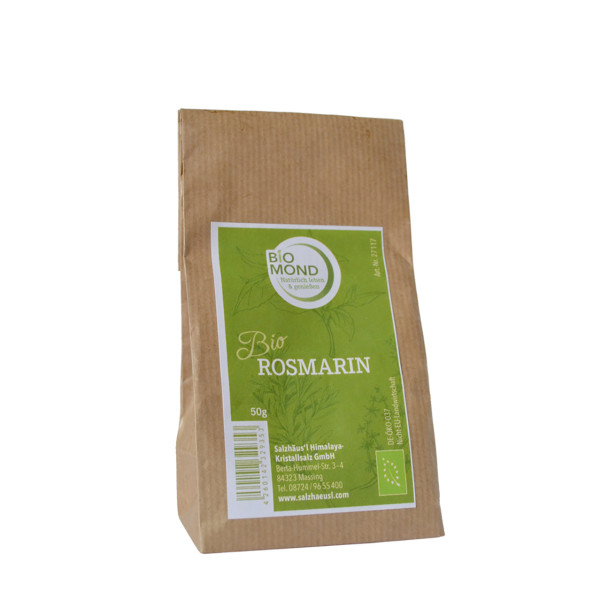 BIO Rosmarin getrocknet, Kräuter, Mediterran - 50 g / BIOMOND